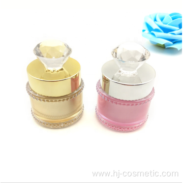 OEM/ODM high quality double-layer DIAMOND shape acrylic cosmetic jars with good price